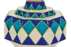 RARE-VASE-A-DECOR-TRICOLORE-DE-MOTIFS-GEOMETRIQUES.-RARE-THREE-COLOUR-DESIGN-WITHHELLIP-
