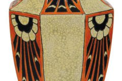 RARE-VASE-A-DECOR-TRICOLORE-DE-MOTIFS-FLORAUX-STYLISES.-VERY-RARE-THREE-COLOUR-DESIGNHELLIP-