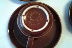 Espresso - Capuccino - fond-brun