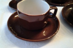 Espresso - Capuccino - fond-brun