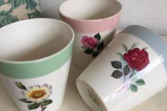 Gobelets à lait - Bandes-Engobees-6-tons-decalco-6-Fleurs
