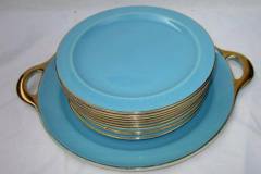 Versailles - Engobe-Bleu-Baleares-avec-Or